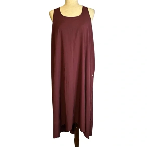 Halara Breezeful RacerPocket High Low Flowy Midi Quick Dry‎ Casual Dress Size XL - Picture 3 of 13